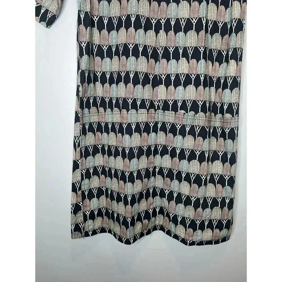 Anthropologie spun 100% organic cotton knee Lenght dress abstract boho sze Small - Picture 3 of 8